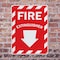 Signmission Fire Extinguisher with Arrow OSHA ANSI Sign, Plastic, 7in W x 10in L, 2PK OS-2PACK-MISC-P-710-L-19492 - alternate 4